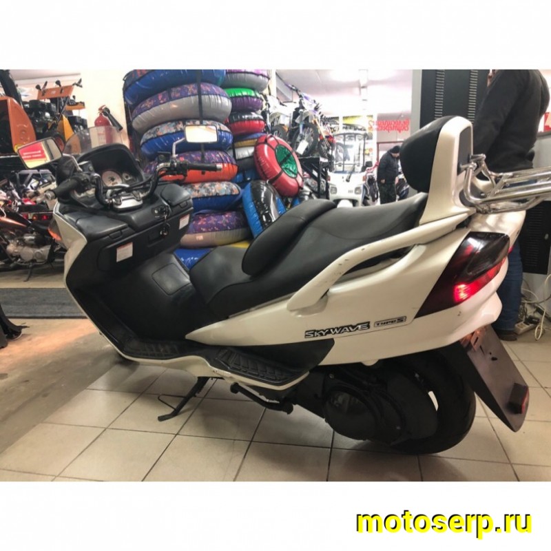 Купить  ====Максискутер SUZUKI SkyWave 400S 2005г.в. Из Японии,без пробега по РФ купить с доставкой по Москве и России, цена, технические характеристики, комплектация фото  - motoserp.ru