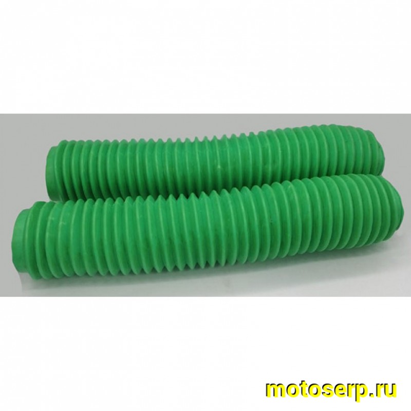 Купить  Гофры (чехлы) резиновые передней вилки (L-360mm, d-40mm, D-55mm) (зеленые, 35 витков)  (пар) (JP купить с доставкой по Москве и России, цена, технические характеристики, комплектация фото  - motoserp.ru