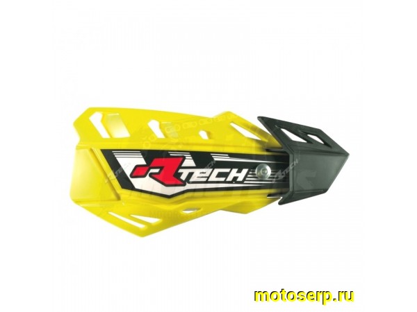 Купить  Защита рук/рычагов (уши) RTech FLX Hi-Viz + крепеж на руль + крепеж на рычаги (желтый) (комп) (SM 123-9489  купить с доставкой по Москве и России, цена, технические характеристики, комплектация фото  - motoserp.ru