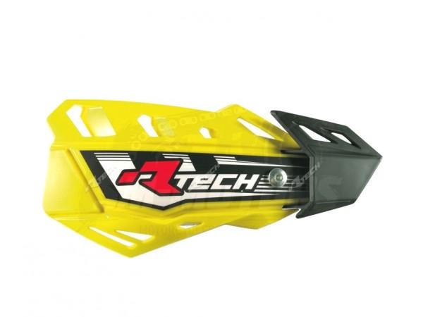 Купить  Защита рук/рычагов (уши) RTech FLX Hi-Viz + крепеж на руль + крепеж на рычаги (желтый) (комп) (SM 123-9489  купить с доставкой по Москве и России, цена, технические характеристики, комплектация фото  - motoserp.ru