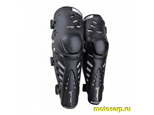 Купить  Наколенники Fox Titan Pro Knee/Shin Guard Black (06192-001-OS) (пар) (0 купить с доставкой по Москве и России, цена, технические характеристики, комплектация фото  - motoserp.ru
