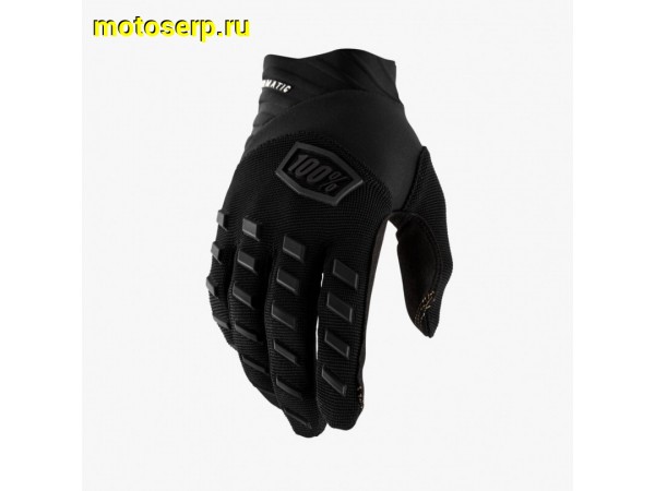 Купить  Перчатки 100% Airmatic Glove Black/Charcoal S 2025 (10000-00000) (пар) (Fox УТ-00022166 купить с доставкой по Москве и России, цена, технические характеристики, комплектация фото  - motoserp.ru