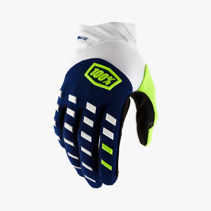 Купить  Перчатки 100% Airmatic Glove Navy/White M 2025 (10000-00016) (пар) (Fox УТ-00022166 купить с доставкой по Москве и России, цена, технические характеристики, комплектация фото  - motoserp.ru