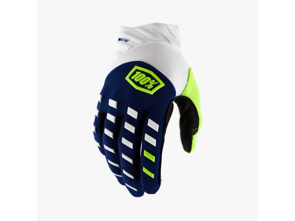 Купить  Перчатки 100% Airmatic Glove Navy/White L 2025 (10000-00017) (пар) (Fox УТ-00022166 купить с доставкой по Москве и России, цена, технические характеристики, комплектация фото  - motoserp.ru