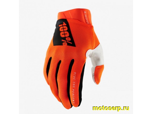 Купить  Перчатки 100% Ridefit Glove Fluo Orange L 2025 (10010-00007) (пар) (Fox УТ-00022179 купить с доставкой по Москве и России, цена, технические характеристики, комплектация фото  - motoserp.ru