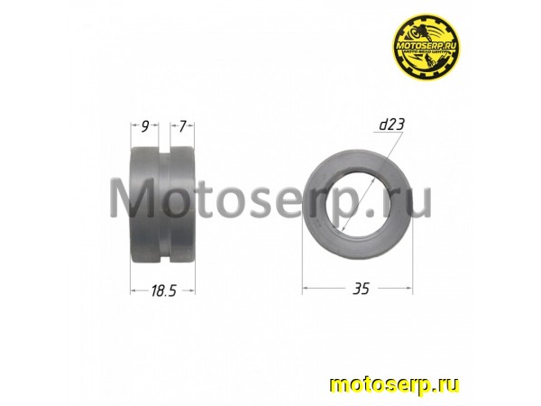 Купить  Втулка клапана выхолопных газов (D-35, d-23, L-18.5) GR7 MT-250 2T OEM (шт) (SM 018-7637 купить с доставкой по Москве и России, цена, технические характеристики, комплектация фото  - motoserp.ru