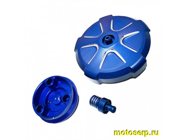 Купить  Крышка (пробка) топливного бака GR7 синяя ТЮНИНГ (шт)  (SM 354-2952 купить с доставкой по Москве и России, цена, технические характеристики, комплектация фото  - motoserp.ru