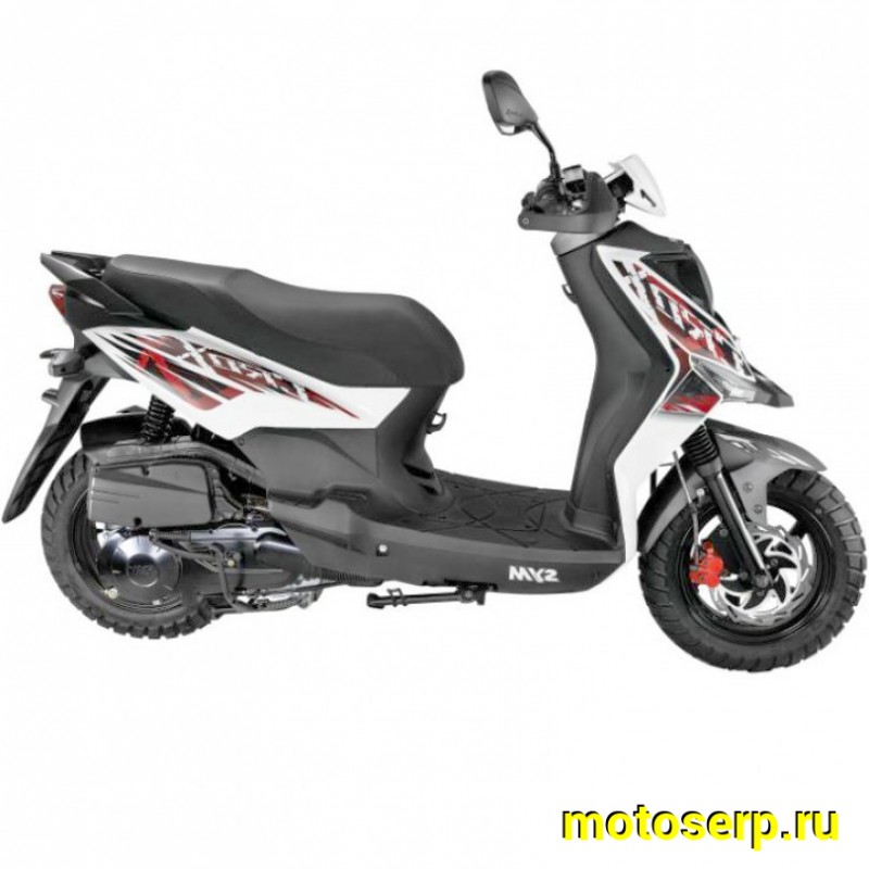 Купить  ====Скутер SYM CROX 125 Белый 4Т, 125сс, литые кол.12"/12",  диск./бараб, внедор. резина. (шт) купить с доставкой по Москве и России, цена, технические характеристики, комплектация фото  - motoserp.ru