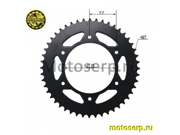 Купить  Звезда ведомая голая (венец) (520-48) (520-48T D-125mm, 6x77mm) KAYO K6, T4, T6 (JT R210) (шт) (SM 922-5354 купить с доставкой по Москве и России, цена, технические характеристики, комплектация фото  - motoserp.ru