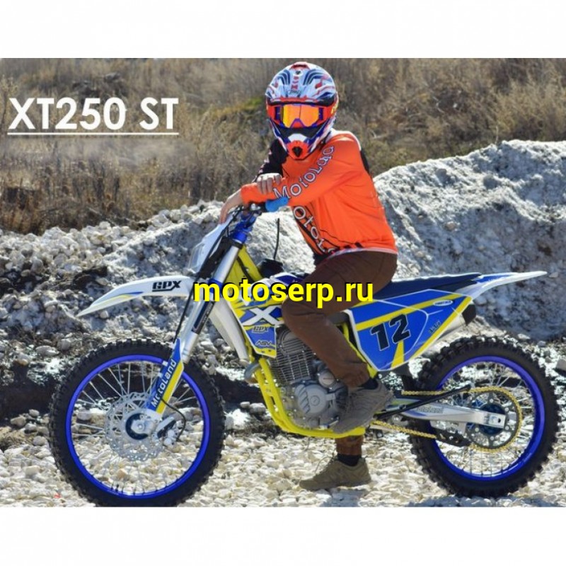 Купить  ====Мотоцикл Кросс/Эндуро Motoland XT250ST 19" (реплика Husqvarna-250), (спортинв) 21/19, 172FMM, 250сс, 4Т, 5 пер., возд.охл (Бер) (шт) (ML 12289 купить с доставкой по Москве и России, цена, технические характеристики, комплектация фото  - motoserp.ru