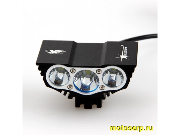 Купить  Фара передн LED X3 (CREE) (супер-яркий + аккумулятор + зарядка) Вело (шт) (ML 8054 купить с доставкой по Москве и России, цена, технические характеристики, комплектация фото  - motoserp.ru