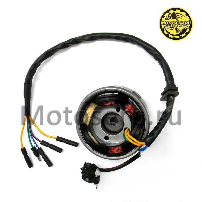 Купить  Генератор (статор +  ротор) 6кат YX150 см3 WD150 (эл.стартер) (шт) (SM 291-8127 купить с доставкой по Москве и России, цена, технические характеристики, комплектация фото  - motoserp.ru