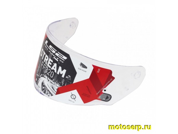 Купить  Стекло шлема (Визор для шлема) LS2 FF320/FF353/FF800 CLEAR (шт) (LS2 купить с доставкой по Москве и России, цена, технические характеристики, комплектация фото  - motoserp.ru