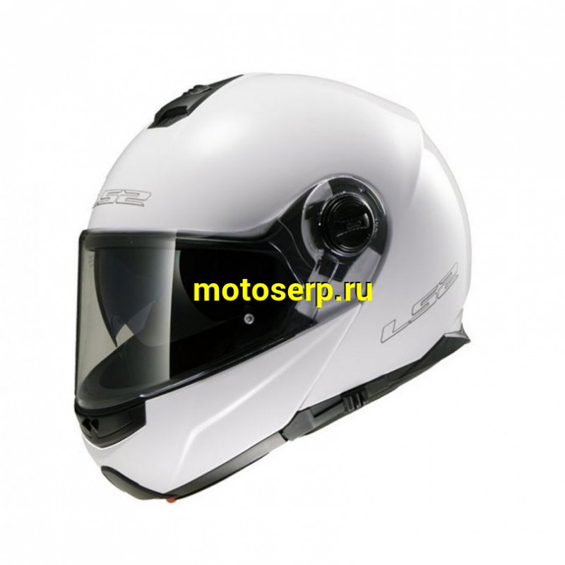 Купить  Шлем трансформер (модуляр) LS2 FF325 STROBE GLOSS WHITE (шт) (LS2 купить с доставкой по Москве и России, цена, технические характеристики, комплектация фото  - motoserp.ru