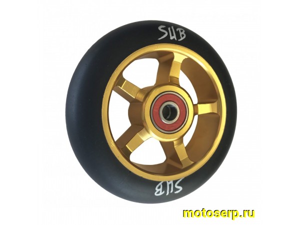 Купить  Колесо для трюковых самокатов алюмин. с подшипником  110мм. (комплект из 2 шт) Вело (пар) (Дан (з) купить с доставкой по Москве и России, цена, технические характеристики, комплектация фото  - motoserp.ru