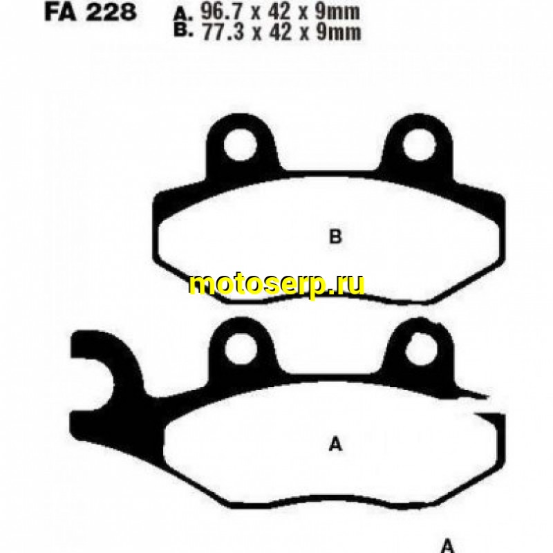 Купить  Колодки тормозные EBC SFA228 SUZUKI AN250/400 SKYWAVE JP (компл) купить с доставкой по Москве и России, цена, технические характеристики, комплектация фото  - motoserp.ru