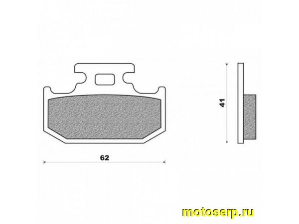 Купить  Тормозные колодки FA152TT TTR250 DR250 JP (компл)  купить с доставкой по Москве и России, цена, технические характеристики, комплектация фото  - motoserp.ru