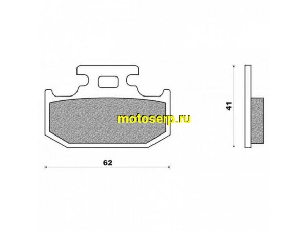 Купить  Тормозные колодки FA152TT TTR250 DR250 JP (компл)  купить с доставкой по Москве и России, цена, технические характеристики, комплектация фото  - motoserp.ru