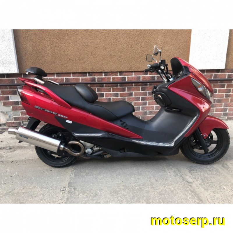 Купить  ====Максискутер SUZUKI SkyWave 400 18764км 2006г.в. Из Японии,без пробега по РФ купить с доставкой по Москве и России, цена, технические характеристики, комплектация фото  - motoserp.ru