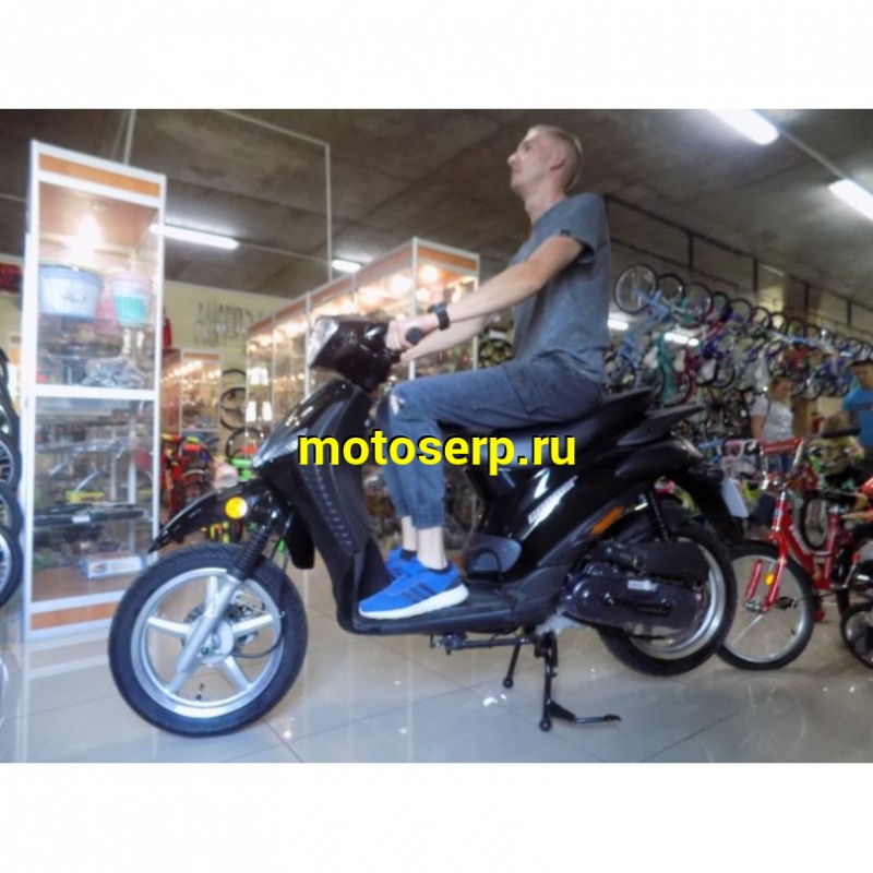 Купить  ====Скутер GX 50QT-10 (Innocenti Copper) BLACK (чёрный) 4Т, возд.охл., карбюратор, вариатор,14/14 (шт) купить с доставкой по Москве и России, цена, технические характеристики, комплектация фото  - motoserp.ru