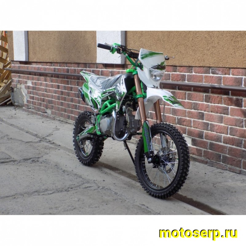 Купить  Питбайк Motoland APEX 140 (спортинв),4Т,140cc, возд-масл. охл., кикст., золотая цепь, регулир. подвеска, фара,моточасы,17"/14" (шт) (ML 9542 (0 купить с доставкой по Москве и России, цена, технические характеристики, комплектация фото  - motoserp.ru