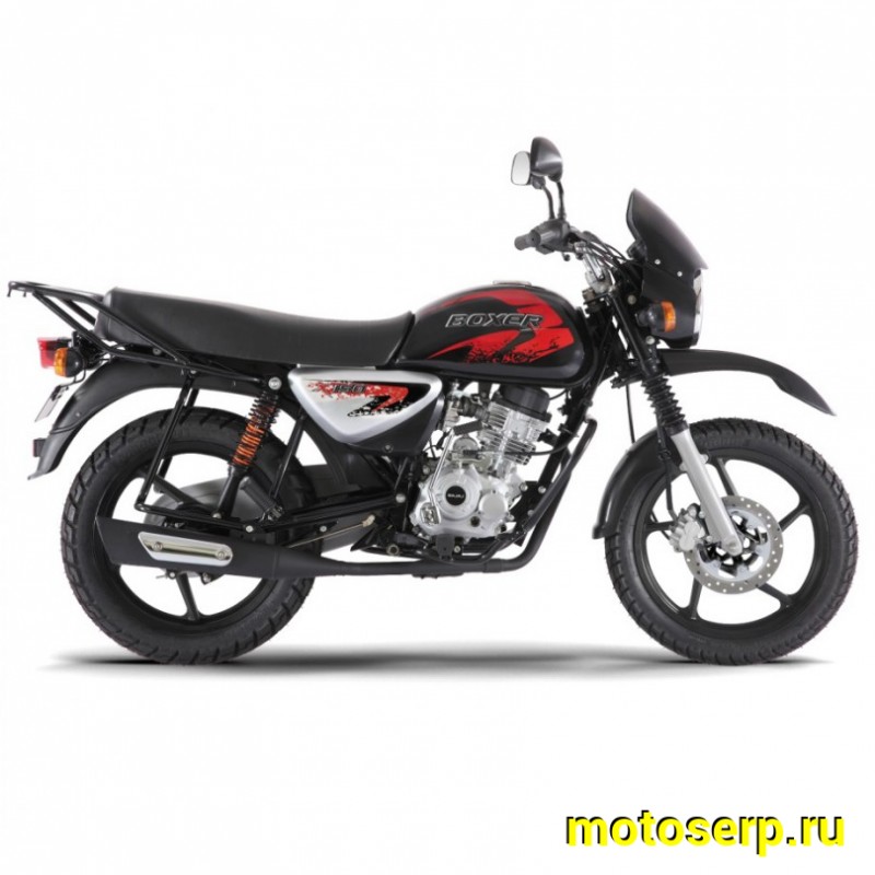 Купить  Мотоцикл BAJAJ BOXER BM 150 X (disk) 4хтакт., 144,8сс, 5 СТУПЕНЧАТАЯ КПП ,17"/17", возд. охлажд. (шт) купить с доставкой по Москве и России, цена, технические характеристики, комплектация фото  - motoserp.ru