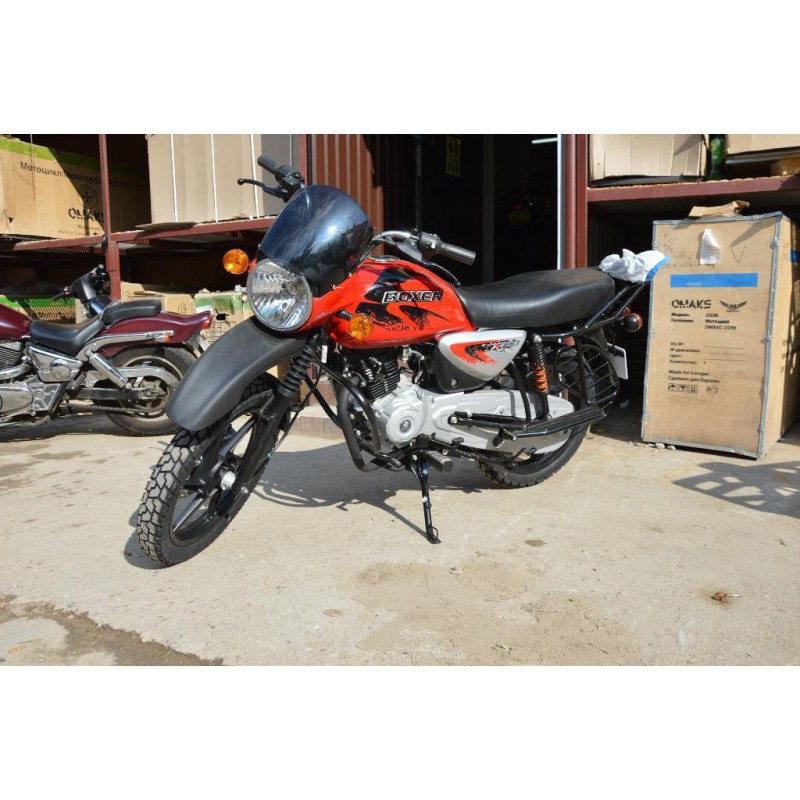Купить  Мотоцикл BAJAJ BOXER BM 150 X (disk) 4хтакт., 144,8сс, 5 СТУПЕНЧАТАЯ КПП ,17"/17", возд. охлажд. (шт) купить с доставкой по Москве и России, цена, технические характеристики, комплектация фото  - motoserp.ru