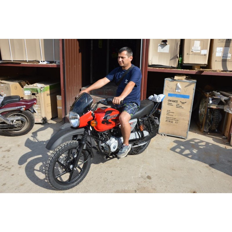 Купить  Мотоцикл BAJAJ BOXER BM 150 X (disk) 4хтакт., 144,8сс, 5 СТУПЕНЧАТАЯ КПП ,17"/17", возд. охлажд. (шт) купить с доставкой по Москве и России, цена, технические характеристики, комплектация фото  - motoserp.ru