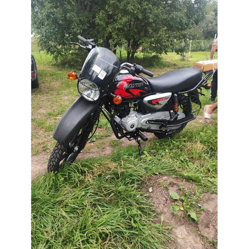 Купить  Мотоцикл BAJAJ BOXER BM 150 X (disk) 4хтакт., 144,8сс, 5 СТУПЕНЧАТАЯ КПП ,17"/17", возд. охлажд. (шт) купить с доставкой по Москве и России, цена, технические характеристики, комплектация фото  - motoserp.ru