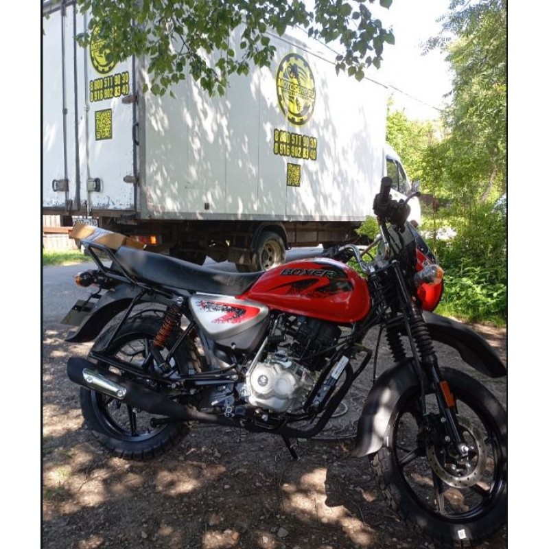 Купить  Мотоцикл BAJAJ BOXER BM 150 X (disk) 4хтакт., 144,8сс, 5 СТУПЕНЧАТАЯ КПП ,17"/17", возд. охлажд. (шт) купить с доставкой по Москве и России, цена, технические характеристики, комплектация фото  - motoserp.ru