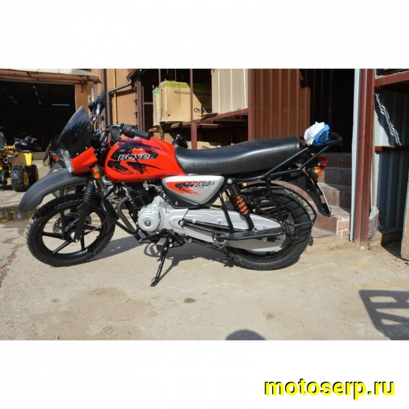 Купить  Мотоцикл BAJAJ BOXER BM 150 X (disk) 4хтакт., 144,8сс, 5 СТУПЕНЧАТАЯ КПП ,17"/17", возд. охлажд. (шт) купить с доставкой по Москве и России, цена, технические характеристики, комплектация фото  - motoserp.ru