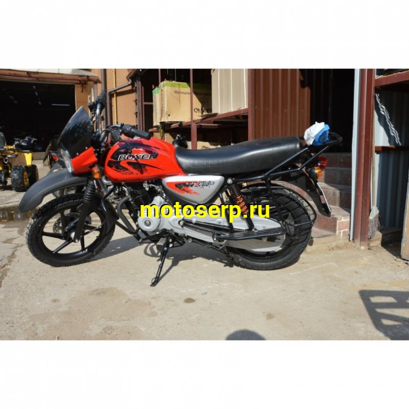 Купить  Мотоцикл BAJAJ BOXER BM 150 X (disk) 4хтакт., 144,8сс, 5 СТУПЕНЧАТАЯ КПП ,17"/17", возд. охлажд. (шт) купить с доставкой по Москве и России, цена, технические характеристики, комплектация фото  - motoserp.ru