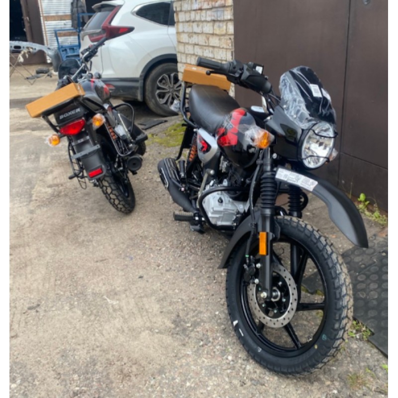 Купить  Мотоцикл BAJAJ BOXER BM 150 X (disk) 4хтакт., 144,8сс, 5 СТУПЕНЧАТАЯ КПП ,17"/17", возд. охлажд. (шт) купить с доставкой по Москве и России, цена, технические характеристики, комплектация фото  - motoserp.ru