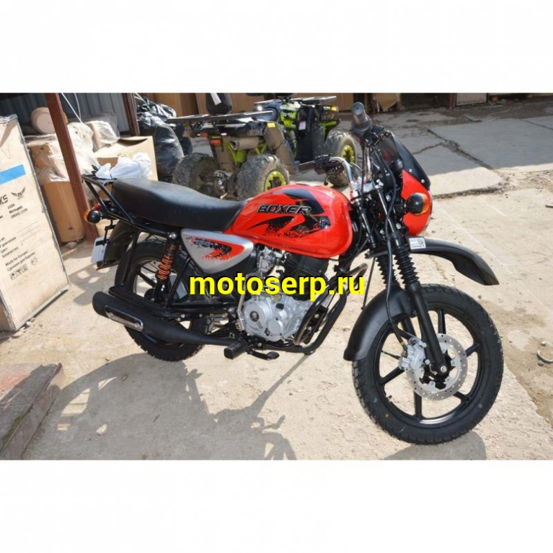 Купить  Мотоцикл BAJAJ BOXER BM 150 X (disk) 4хтакт., 144,8сс, 5 СТУПЕНЧАТАЯ КПП ,17"/17", возд. охлажд. (шт) купить с доставкой по Москве и России, цена, технические характеристики, комплектация фото  - motoserp.ru