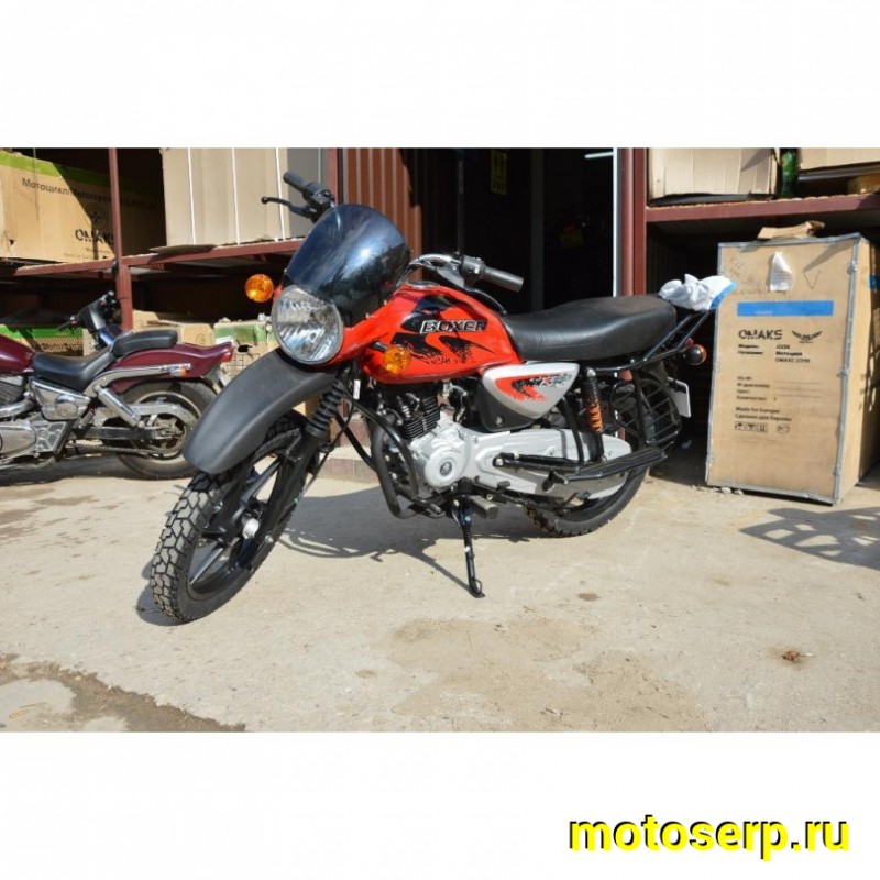 Купить  Мотоцикл BAJAJ BOXER BM 150 X (disk) 4хтакт., 144,8сс, 5 СТУПЕНЧАТАЯ КПП ,17"/17", возд. охлажд. (шт) купить с доставкой по Москве и России, цена, технические характеристики, комплектация фото  - motoserp.ru