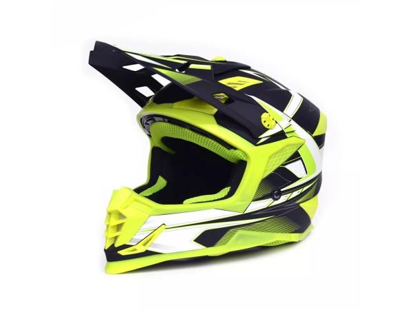 Купить  Шлем Кросс Ataki SC-16 Rift Hi-Vis желтый/черный матовый  р-р XS (шт) (0 купить с доставкой по Москве и России, цена, технические характеристики, комплектация фото  - motoserp.ru