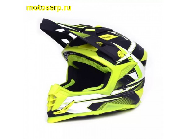 Купить  Шлем Кросс Ataki SC-16 Rift Hi-Vis желтый/черный матовый  р-р XS (шт) (0 купить с доставкой по Москве и России, цена, технические характеристики, комплектация фото  - motoserp.ru