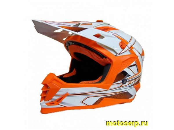 Купить  ====Шлем Кросс Ataki SC-16 Rift оранжевый/белый глянцевый  р-р XL (шт) (0 купить с доставкой по Москве и России, цена, технические характеристики, комплектация фото  - motoserp.ru