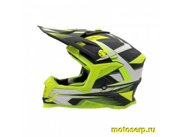 Купить  ====Шлем Кросс (Детский) Ataki SC-15 Rift Hi-Vis желтый/черный матовый  р-р YM (шт) (0 купить с доставкой по Москве и России, цена, технические характеристики, комплектация фото  - motoserp.ru