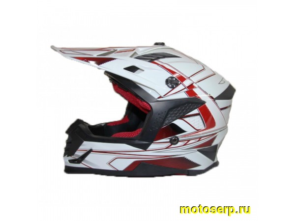 Купить  Шлем Кросс (Детский) Ataki SC-15 Rift Hi-Vis красный/белый глянцевый  р-р YS (шт) (SM 880-5264 купить с доставкой по Москве и России, цена, технические характеристики, комплектация фото  - motoserp.ru