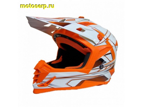 Купить  ====Шлем Кросс (Детский) Ataki SC-15 Rift Hi-Vis оранжевый/белый глянцевый  р-р YM (шт) (0 купить с доставкой по Москве и России, цена, технические характеристики, комплектация фото  - motoserp.ru