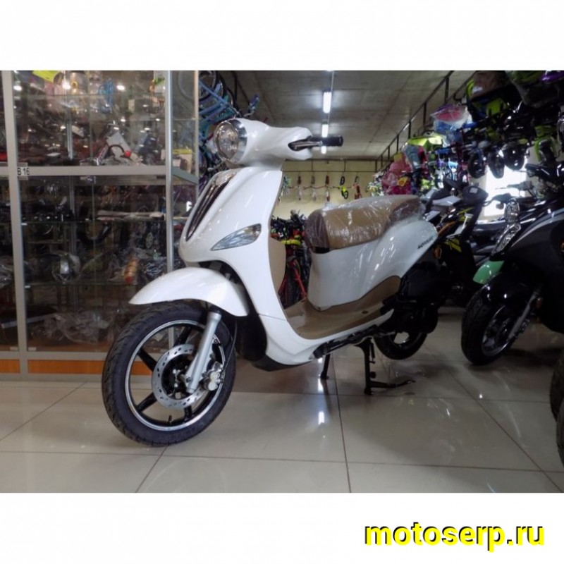 Купить  ====Скутер MOTOLIFE CY125T-3B (Мотолайф Веспа) (реплика VESPA) скол на пластике внизу. 4Т, 125сс, литые 14"/14",  диск./бараб. Белый  (Бер) (шт) (0 купить с доставкой по Москве и России, цена, технические характеристики, комплектация фото  - motoserp.ru