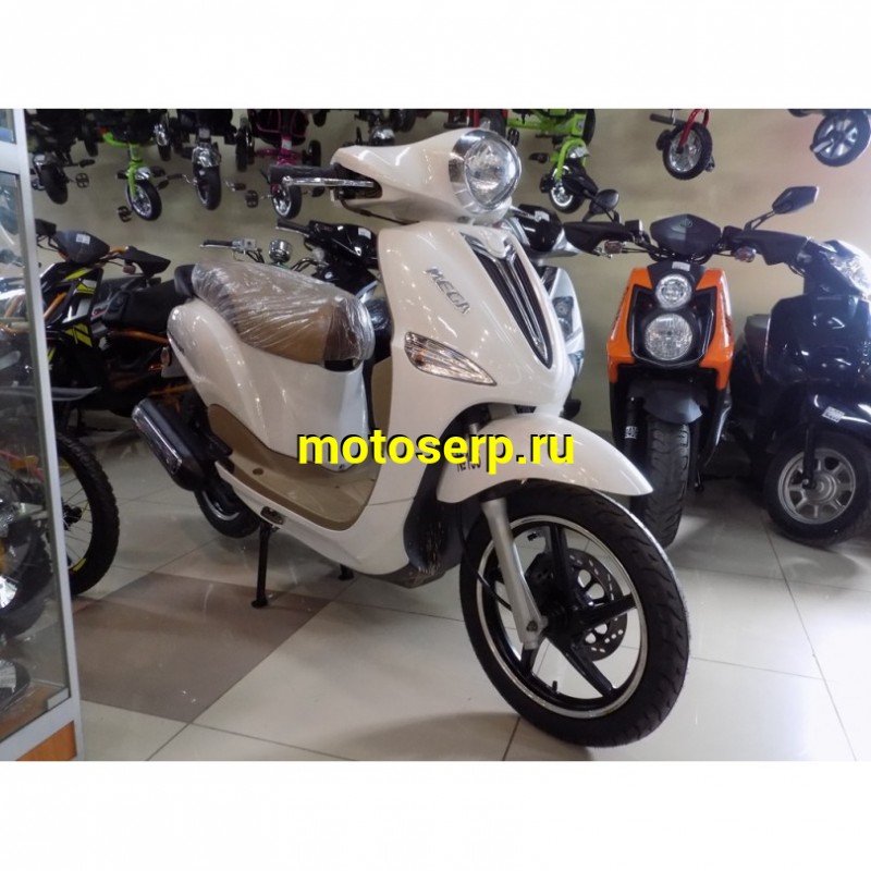 Купить  Скутер MOTOLIFE CY125T-3B (Мотолайф Веспа) (реплика VESPA) скол на пластике внизу. 4Т, 125сс, литые 14"/14",  диск./бараб. Белый  (Бер) (шт) (0 купить с доставкой по Москве и России, цена, технические характеристики, комплектация фото  - motoserp.ru