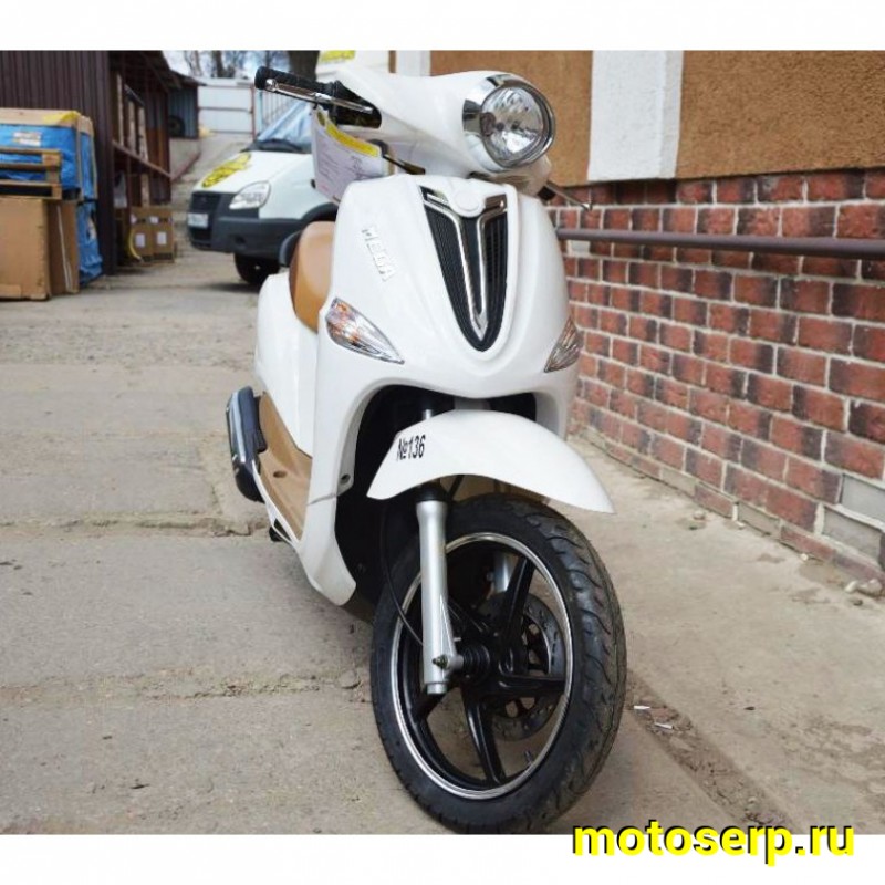 Купить  ====Скутер MOTOLIFE CY125T-3B (Мотолайф Веспа) (реплика VESPA) скол на пластике внизу. 4Т, 125сс, литые 14"/14",  диск./бараб. Белый  (Бер) (шт) (0 купить с доставкой по Москве и России, цена, технические характеристики, комплектация фото  - motoserp.ru