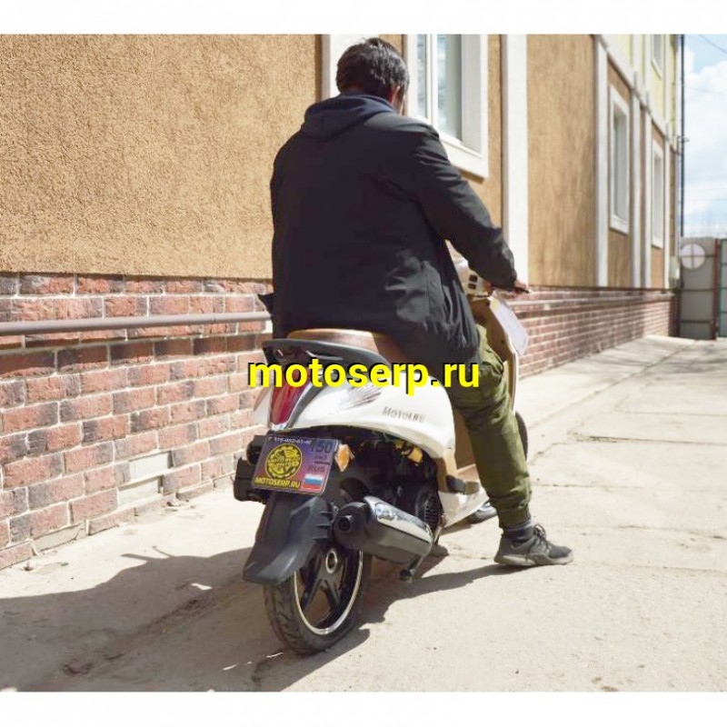 Купить  ====Скутер MOTOLIFE CY125T-3B (Мотолайф Веспа) (реплика VESPA) скол на пластике внизу. 4Т, 125сс, литые 14"/14",  диск./бараб. Белый  (Бер) (шт) (0 купить с доставкой по Москве и России, цена, технические характеристики, комплектация фото  - motoserp.ru