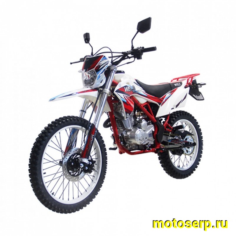 Купить  ====Мотоцикл Кросс/Эндуро WELS МХ-250 Х 21/18 (спортинв), 21/18, 223сс, 4Т., воз. охл., диск/диск  (шт) купить с доставкой по Москве и России, цена, технические характеристики, комплектация фото  - motoserp.ru
