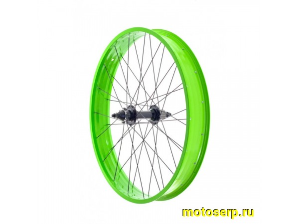 Купить  Колесо 26" одинарное заднее под кассету, Disk  с креплен диска на втулке ФЭТБАЙК Вело (шт) (R5 28528 купить с доставкой по Москве и России, цена, технические характеристики, комплектация фото  - motoserp.ru