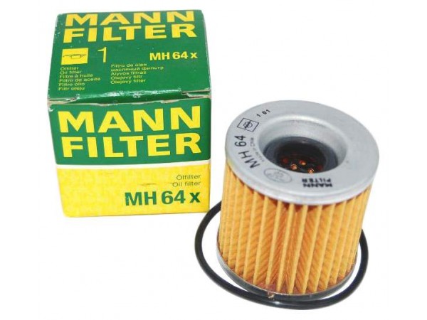 Купить  Масл. фильтр MANN MH 64X/HF125 (шт)  (JP купить с доставкой по Москве и России, цена, технические характеристики, комплектация фото  - motoserp.ru