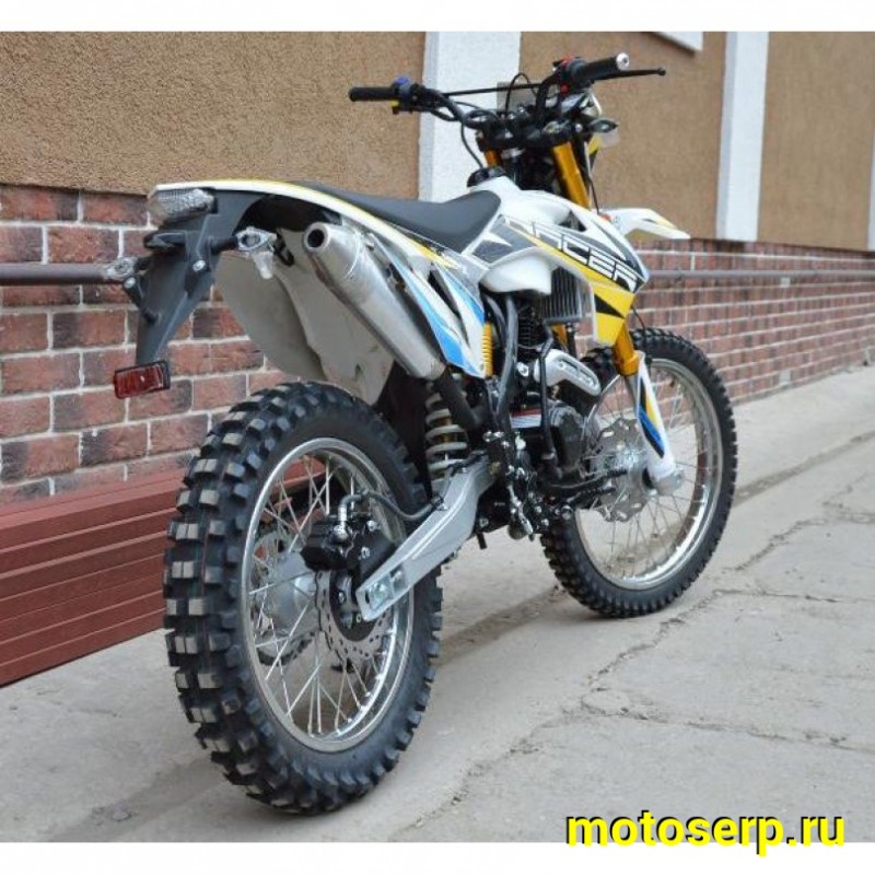 Купить  ====Мотоцикл Кросс/Эндуро RACER ENDURO 300 RC300-GY8A (Рейсер Эндуро 300) (ПТС), 21/18, 270сс,  5 ск.,баланс. вал, диск/диск (зал) (шт) купить с доставкой по Москве и России, цена, технические характеристики, комплектация фото  - motoserp.ru