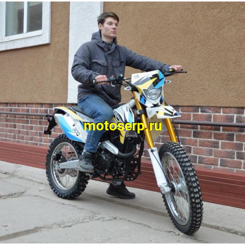 Купить  ====Мотоцикл Кросс/Эндуро RACER ENDURO 300 RC300-GY8A (Рейсер Эндуро 300) (ПТС), 21/18, 270сс,  5 ск.,баланс. вал, диск/диск (зал) (шт) купить с доставкой по Москве и России, цена, технические характеристики, комплектация фото  - motoserp.ru